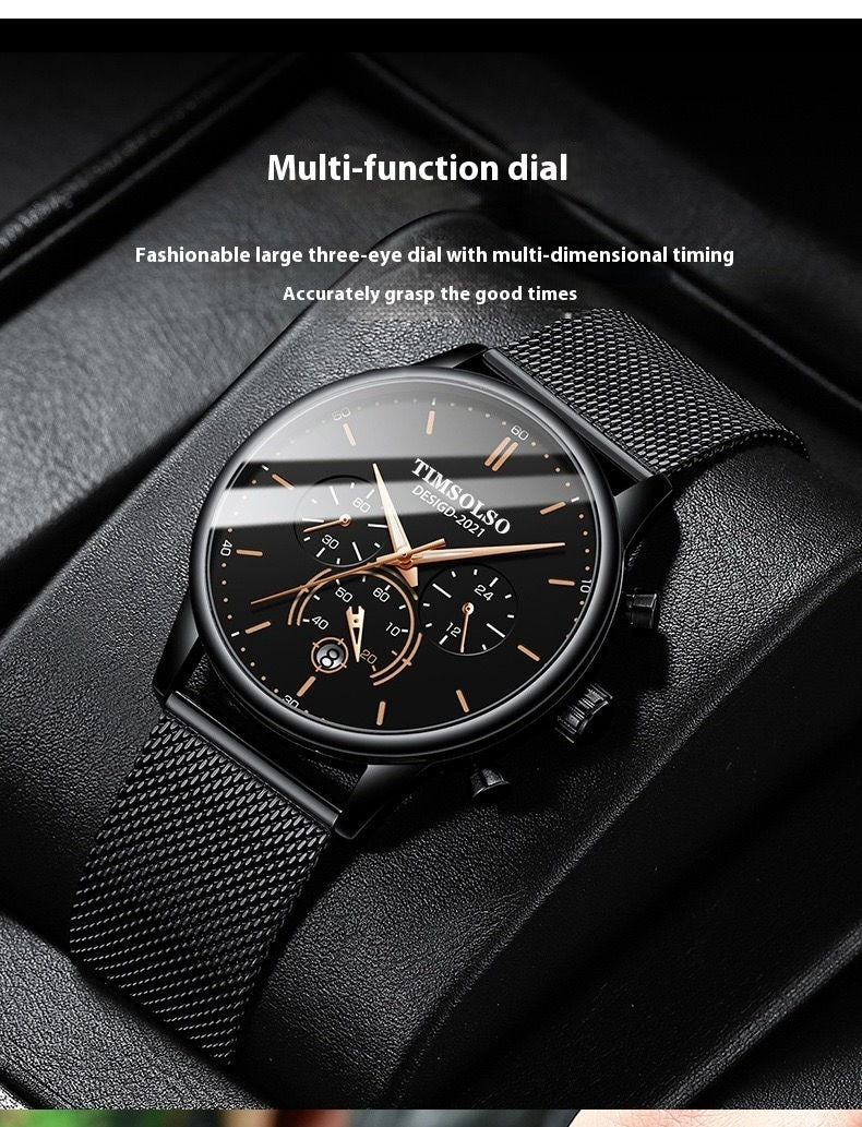 All-matching Simple And High-end Elegant Cool Ultra-thin Calendar Quartz Watch